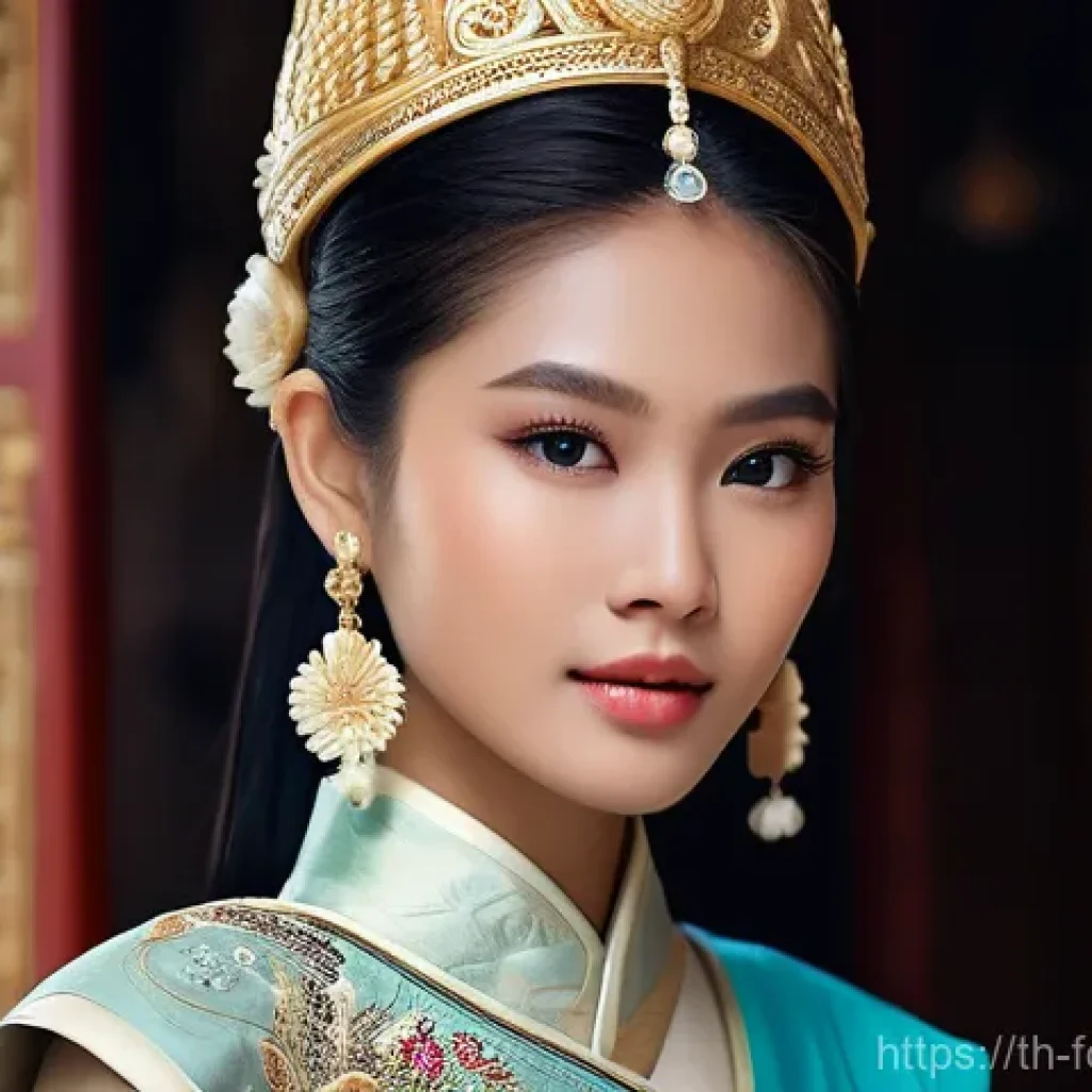 AI와 창작의 문화적 영향 - **Prompt Title: "Siam's Digital Bloom"**
    A graceful young Thai woman, embodying a character insp...