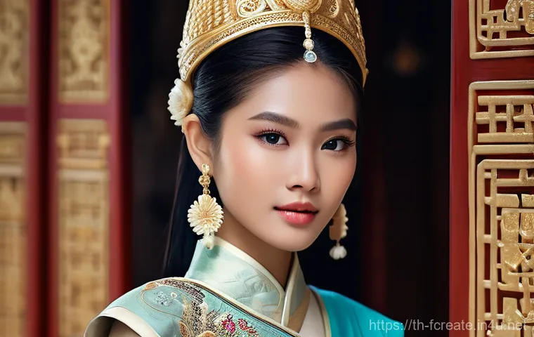 AI와 창작의 문화적 영향 - **Prompt Title: "Siam's Digital Bloom"**
    A graceful young Thai woman, embodying a character insp...