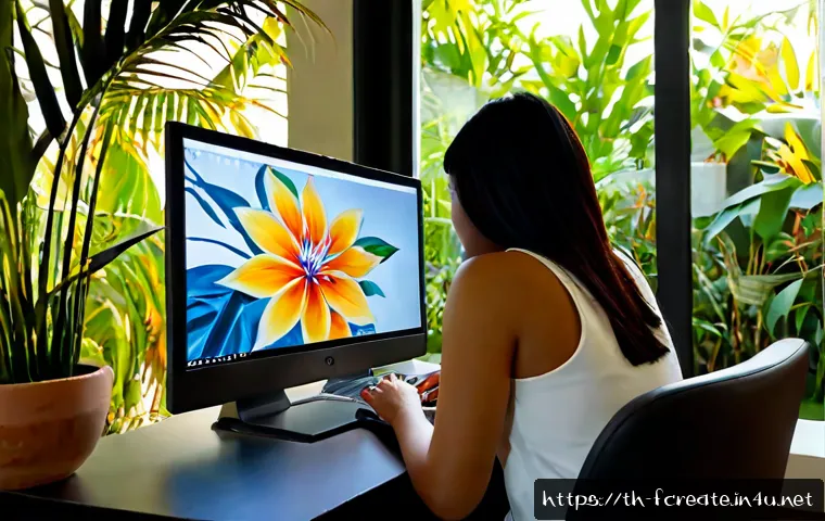 AI 창작의 기술적 발전 - Photorealistic contemporary creative studio in Bangkok, a Thai digital artist using a stylus tablet ...